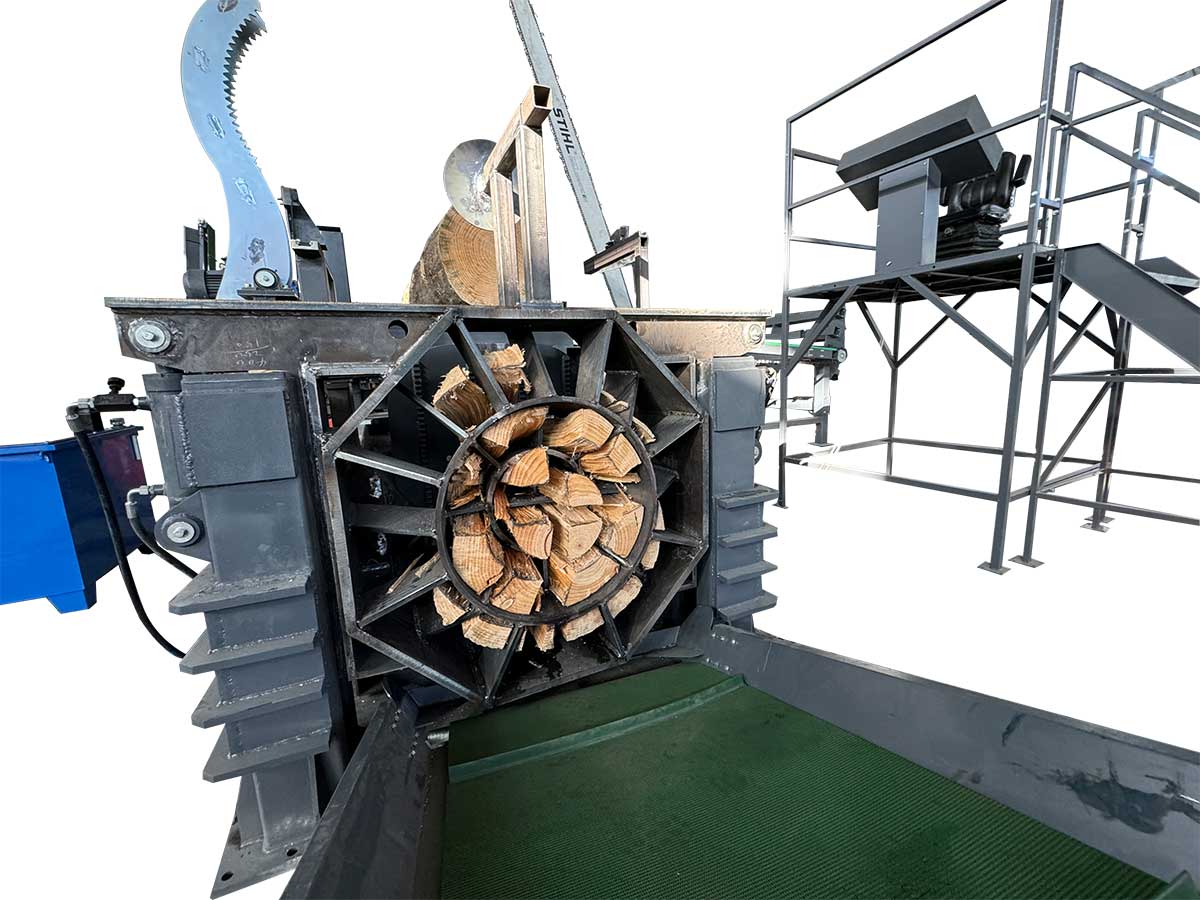 Linea lavorazione legna da ardere