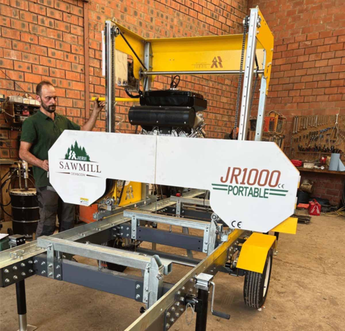 Tragbares Sägewerk