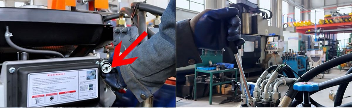 Benzinbetriebener Holzspalter Benzinbetriebener Holzspalter