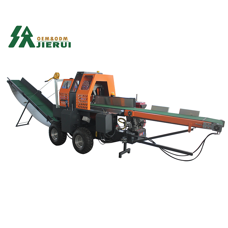 High-Efficiency 30T Firewood Cutting Processor Log Splitter Factory ...