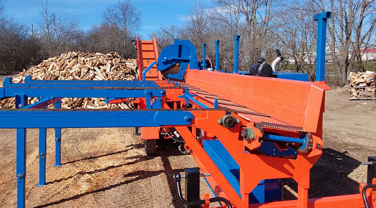 Firewood Cutting Processor Line