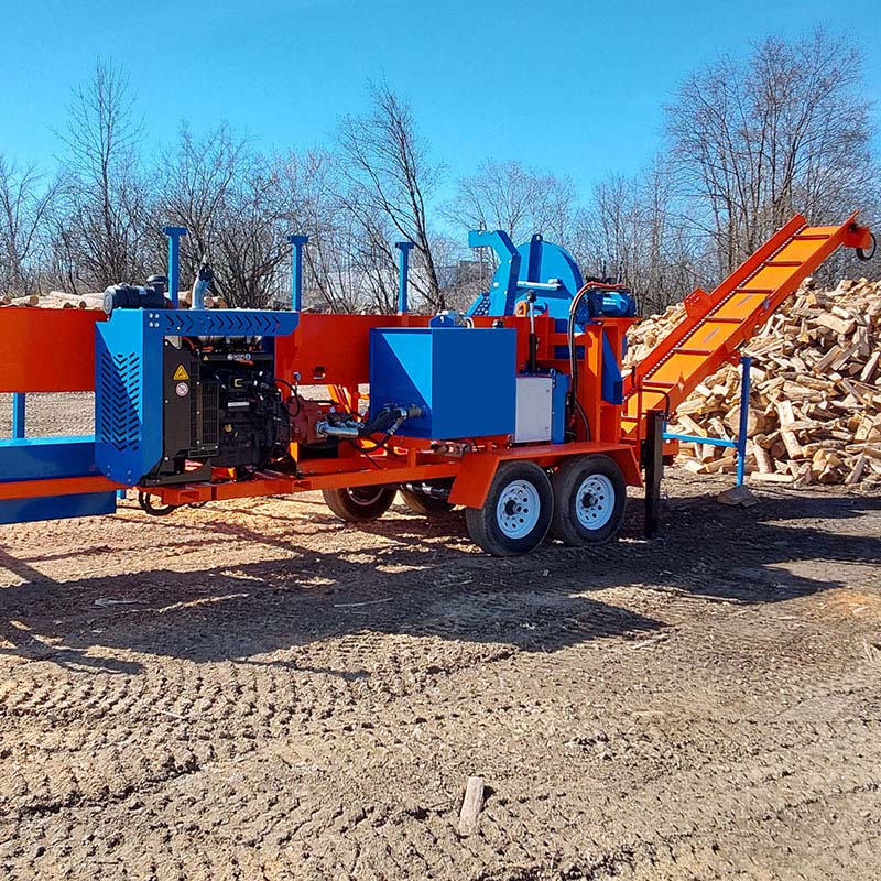 Procesador de madera con transportador