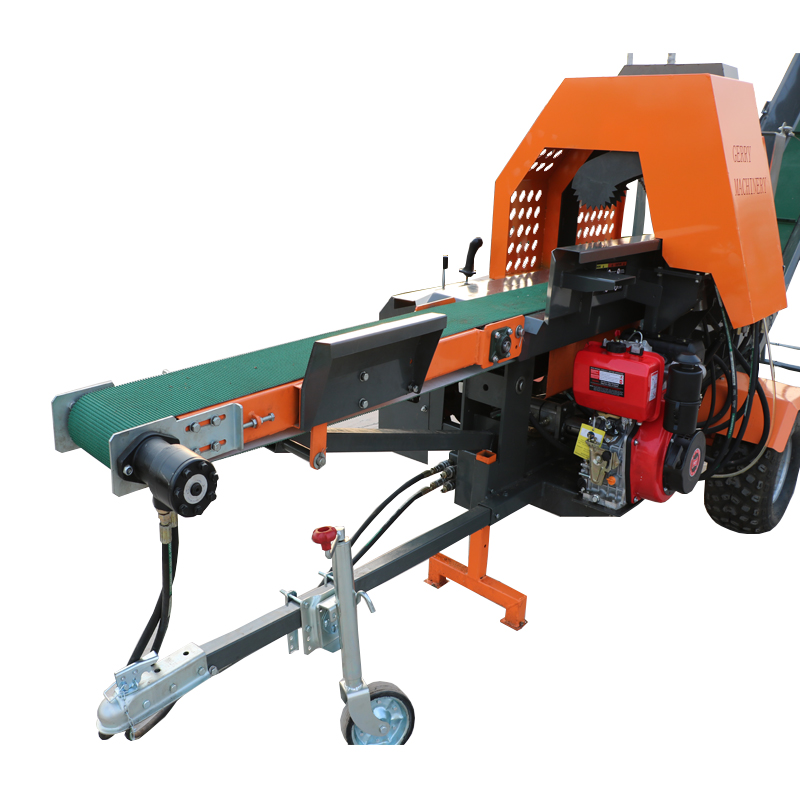 20T Portable Firewood Processor Wood Cutter Machine Factory ...
