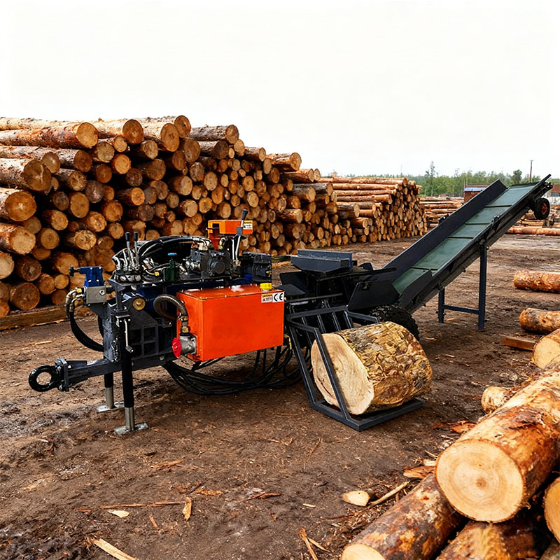 Benzinbetriebener Holzspalter