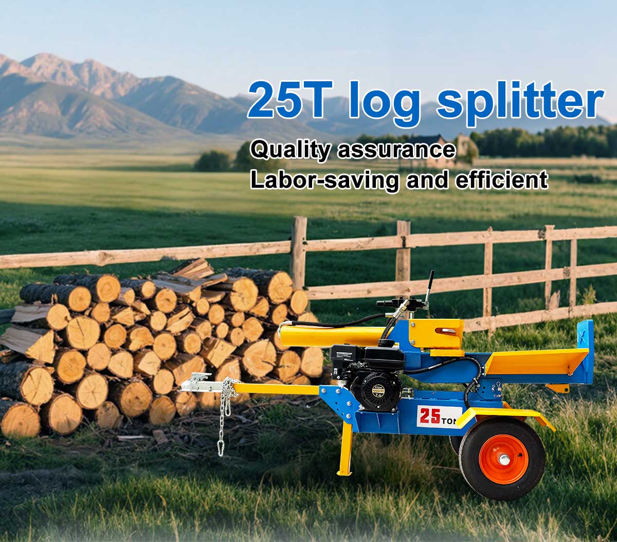 25T Gas Log Splitter 