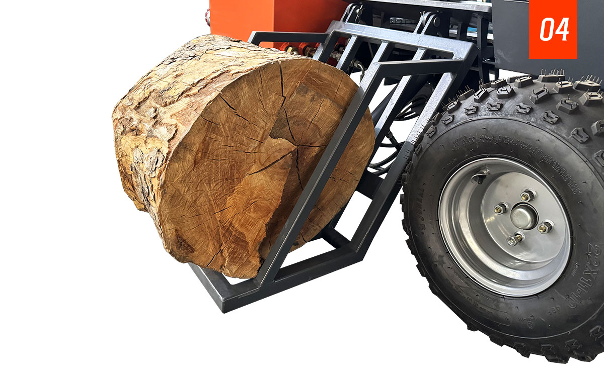 Benzinbetriebener Holzspalter Benzinbetriebener Holzspalter