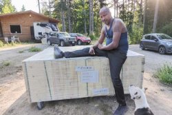 Segheria portatile con rimorchio