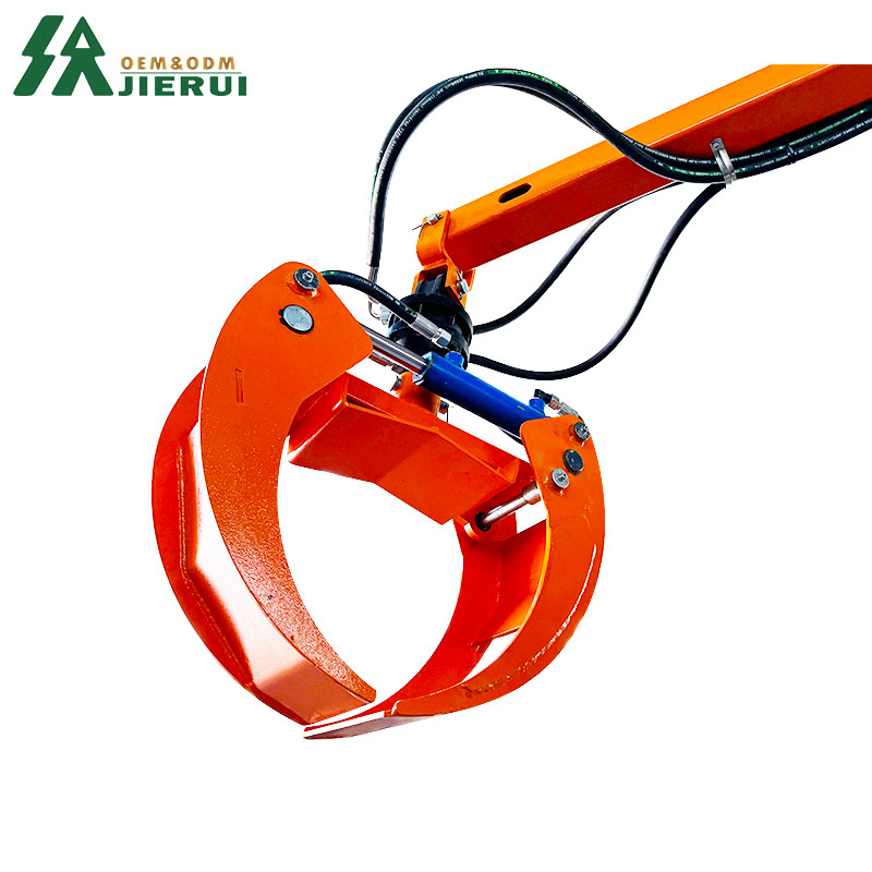 Loader Trailer With Grabber Crane