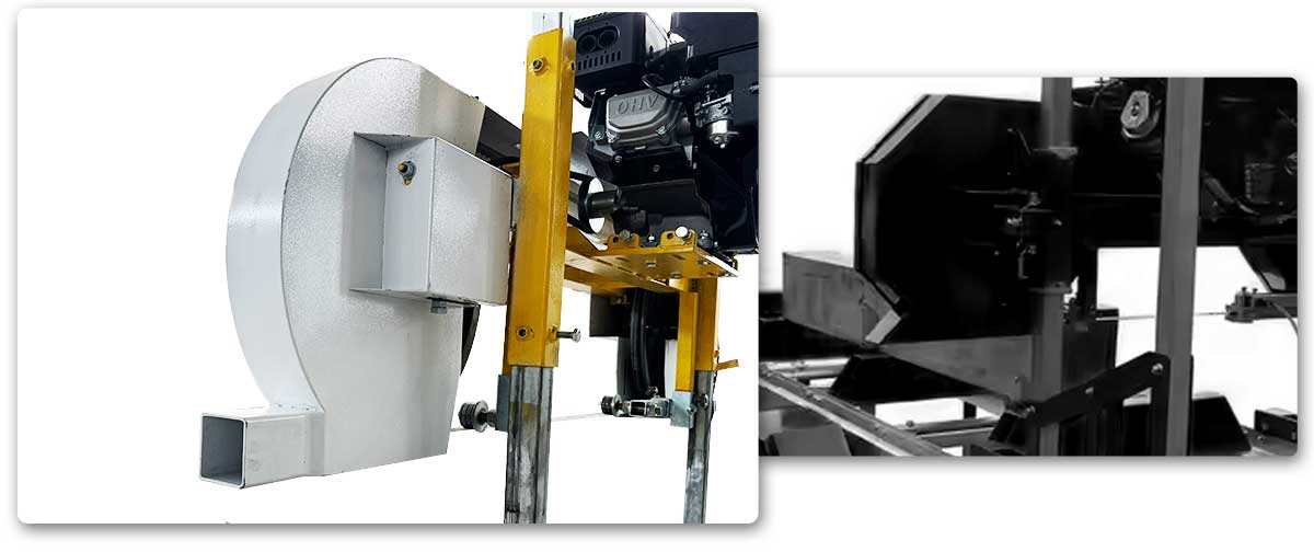 32 tommers treskjærende sagbruk